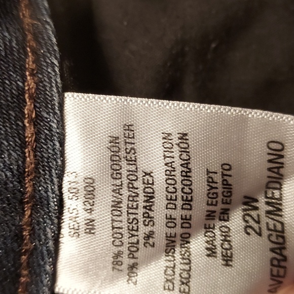 Stretchy Jeans Size 22W - Picture 7 of 8
